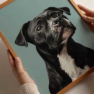 Digital download Staffordshire Bull Terrier Art Print, Dog Wall Art,  Unique Gift for Staffy Lovers, Wall Art, Great Gift
