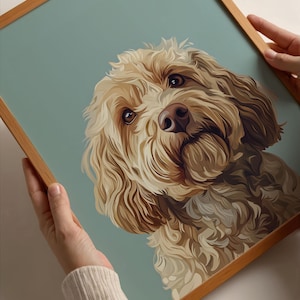 Digital Art file of Cockapoo Art Print, Dog Wall Art, Unique Gift for Cockapoo Lovers & Dog Owners, Wall Art, Great Gift