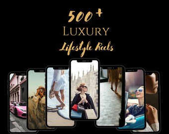 Más de 500 videos de estilo de vida de mujeres de lujo / Videos sin rostro / Artículos de lujo, automóviles / Derechos MRR y PLR / Canva editable / Instagram Reels / Video de Tiktok