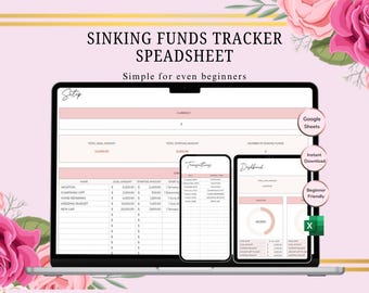Rastreadores de fondos de amortización / Plantilla de hojas de cálculo de Google / Planificador financiero / Seguimiento de objetivos de ahorro / Seguimiento de objetivos / Alcanzar objetivos / Mantener objetivos / Gráfico.