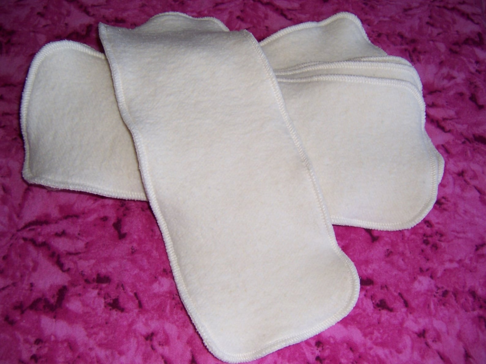 13x5 3ply Hemp Organic Cotton Fleece Cloth Diaper Liners Etsy