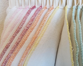 Like VIC Body Washcloth Organic Hemp Cotton French Terry Bath Face Wash Cloth Family Cloths Gentle Cleansing