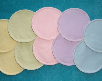 4.5" Reusable Waterproof Breastfeeding Nursing Pads Discreet Washable Leakproof Eco Friendly Soft Organic Flannel + PUL