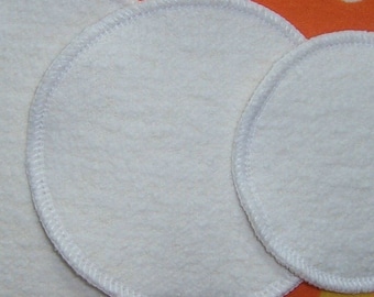 5 inch Heavy Leak Hemp Organic Cotton Fleece Nursing Breastfeeding Pads Night 3-ply Eco Friendly