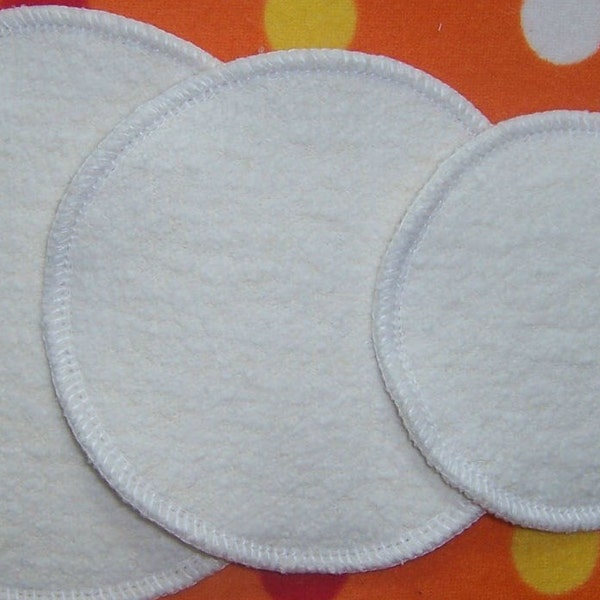 5 inch Heavy Leak Hemp Organic Cotton Fleece Nursing Breastfeeding Pads Night 3-ply Eco Friendly