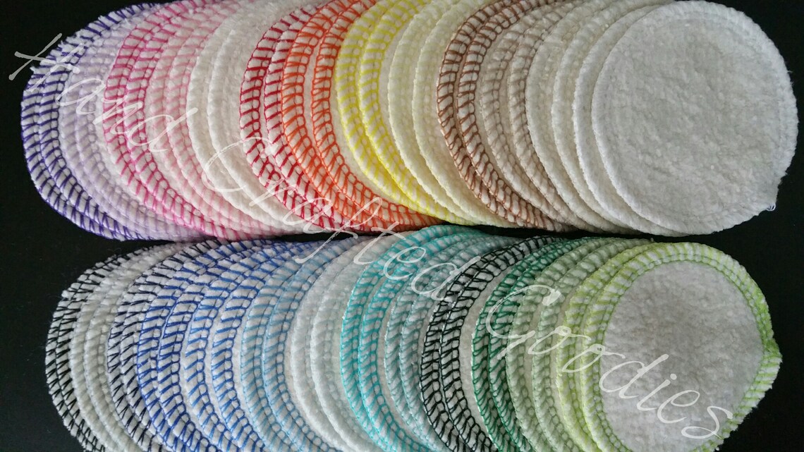 Hemp Facial Cleansing Rounds Pads Washable Reusable Organic Etsy