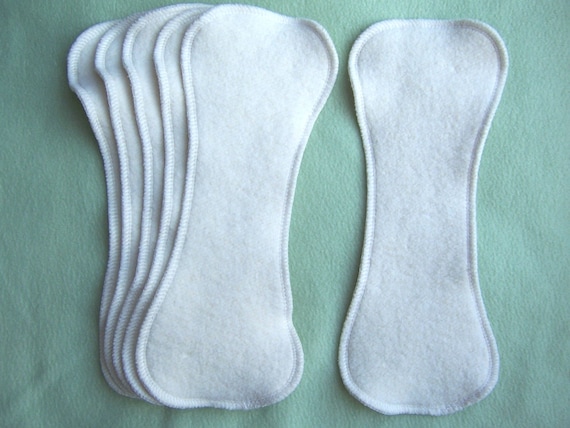 12 Newborn Hemp Organic Cotton Fleece Cloth Diaper Liners Doubler Kushies Soaker