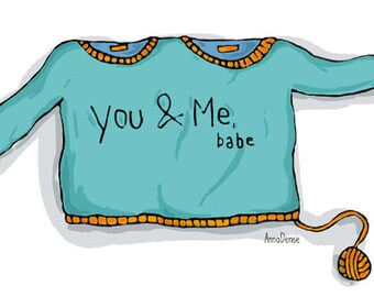 Postcard: You & Me, Babe (i love you)