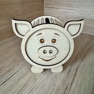 Wooden money box “Piggy” - Piggy bank
