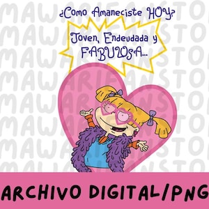 Digitaal bestand/PNG Angelica Pickles Jong, Schuldig en Fantastisch/Jaren 90