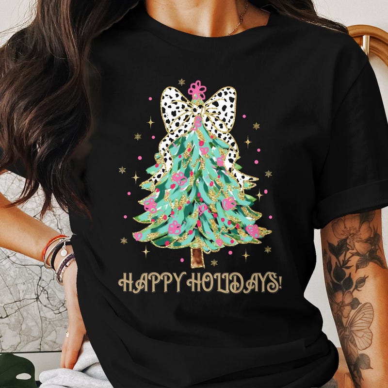 Holiday Studded Cotton Jersey Tee main image 1