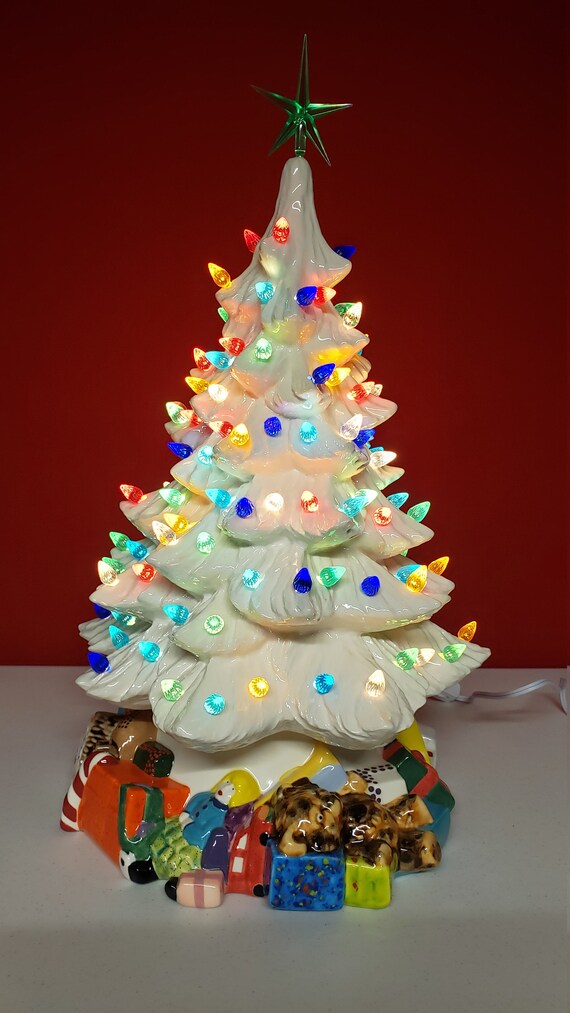 White Xmas tree シーグラス／天然石／フレームアート／クリスマス White Xmas tree シーグラス／天然石／フレームアート／クリスマス