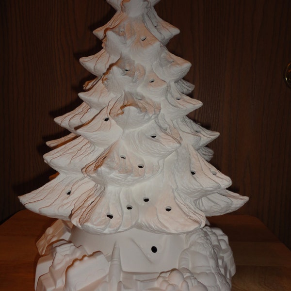 Ceramic Christmas Tree With Lights Kit Etsy
