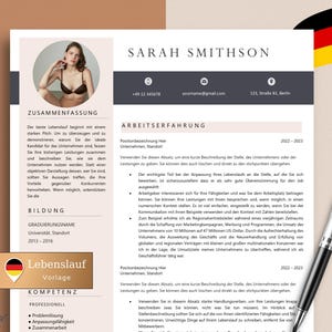 Bewerbungsvorlage, Lebenslauf Vorlage Word und Pages, Moderner Lebenslauf, Anschreiben, Anlagen, Deckblatt, Motivationsschreiben CV