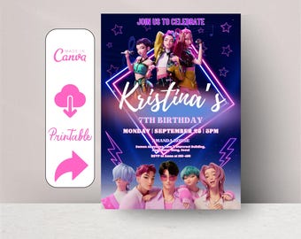 KPOP Demon Hunters Sagoma In Polistirolo Personalizzata Con Stampa - Foto 10