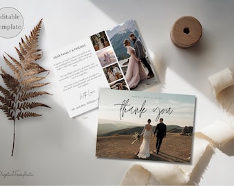 Biglietti di ringraziamento, biglietti di ringraziamento per matrimonio con foto, biglietti di ringraziamento con foto MODIFICABILI, biglietti di ringraziamento personalizzati, semplici ringraziamenti