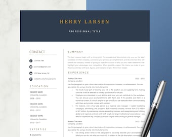 Moderne CV-sjabloon voor executive, professionele CV-sjabloon, CV-sjabloon, heren CV, CV-sjabloon CEO, Labenslauf Vorlage CTO CV