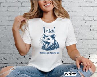 Feral Bella + Canvas Shirt, Emotional Support Work T-Shirt