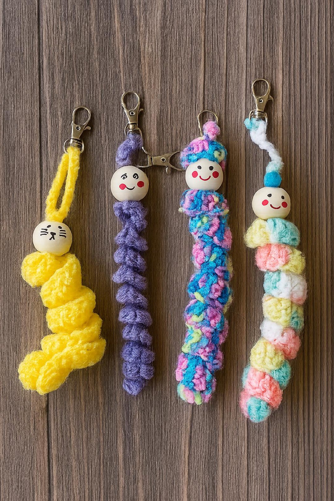 Worry Worm Handmade Fidget Toy: Keychain Stress Reliever - Etsy Canada