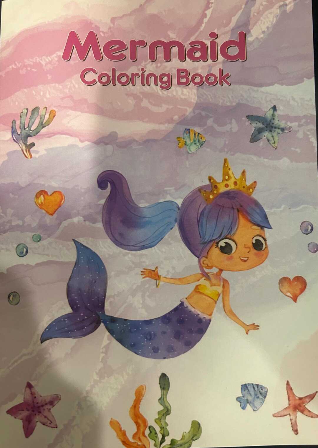 Mermaid Coloring Book - Etsy