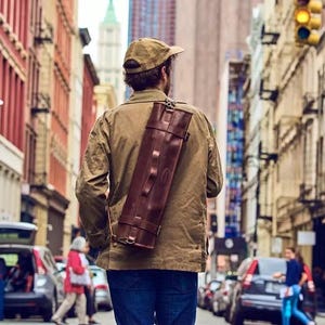 Leather Knife Roll Chefs Roll For chef&#39;s Leather Knife bag Knife Storage Tool Roll Knife Bag - Free Personalization Gift for Chef & Butcher.