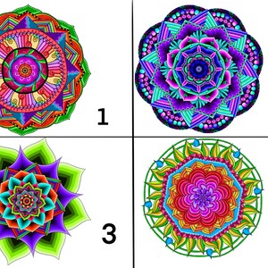 Mandala Blanko Karten digitale Kunst handgemacht original Kunst Glückwunschkarten Grußkarten Danksagungen Einladungen