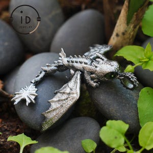Fantasy Dragon Pendant with Enamel Finish, Handmade Toothless Inspired Jewelry, Unique Gift for How to Train Your Dragon Fans