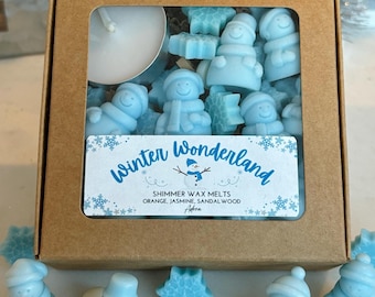 Winter Wonderland Wax Melts | 2 oz Snowman & Snowflake Wax Melts | Cozy Winter Scent | Holiday Home Fragrance | Festive Decor