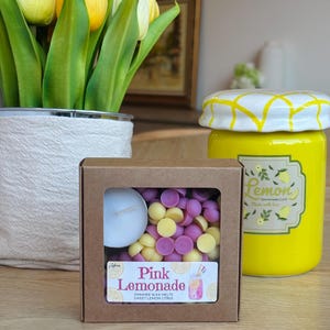 Pink Lemonade Wax Melts | Sweet Lemon Citrus Scent | Lemon Mini Wax Melts | Spring Decor | Lemon Jar Warmer Melt