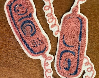 Chainstitch Embroidered Phone