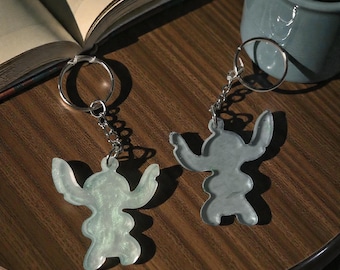 Stitch Inspired Keychain