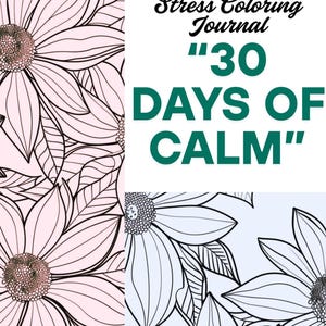 Printable Anti-Stress Coloring Journal