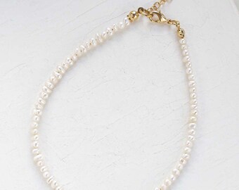 Pearl Anklet, Basic Pearl Anklet, Anklet For Women, Classic Anklet, Trendy Anklet