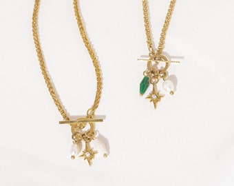 Magic Necklace, Toggle Clasp Necklace, Pendant Necklace, Charm Necklace, Elegant Jewelry