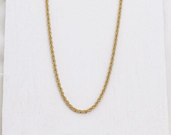 Camilla Necklace, Minimalist Necklace, Stacking Necklace, Gold Layering Necklace, Long Link Necklace, Link Chain Necklace