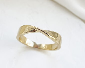 Twist Ring, Simple Ring, Delicate Ring, Minimal Jewelry