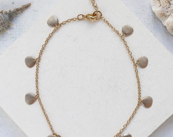 CapsA Geometric Round Chain Round Chain Bird Animal Ankle Chain Bracelet Gold