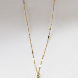 Didi Necklace, Botanical Necklace, Simple Necklace, Delicate Necklace, Stone Necklace, Pedant Necklace 68 aventurine