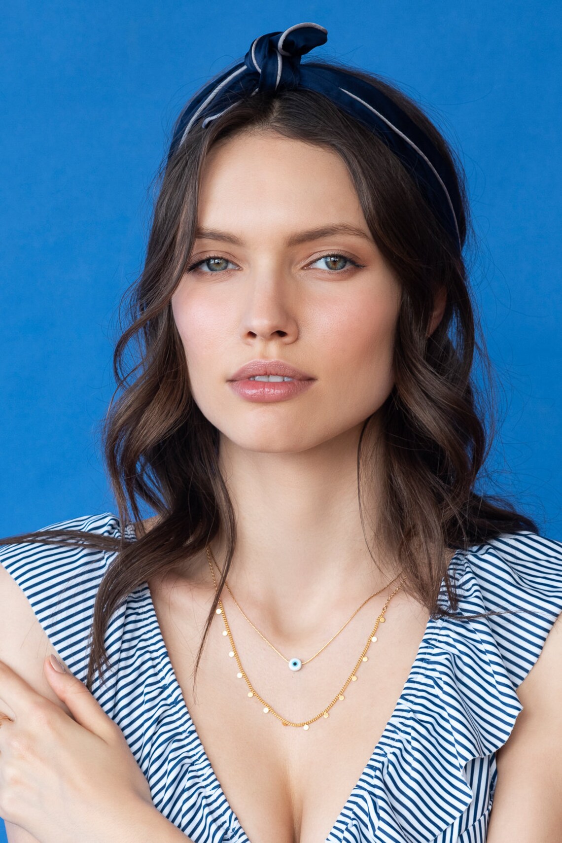 Mati Necklace Layered Necklace Eye Necklace Layered Beaded Etsy