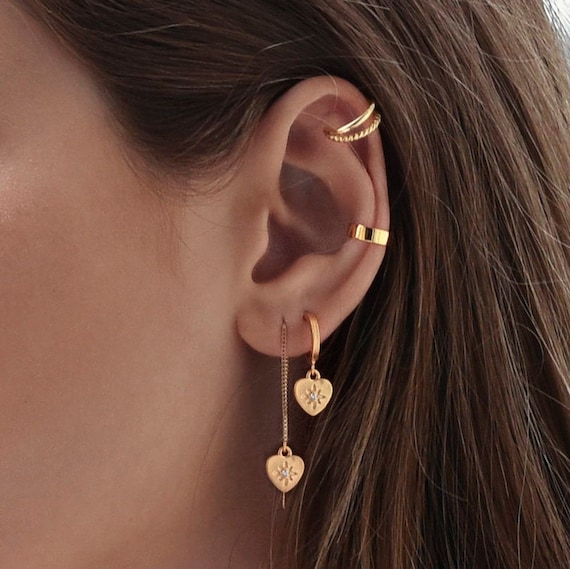 Amour Earrings Hanging Earrings Heart Jewelry | Etsy