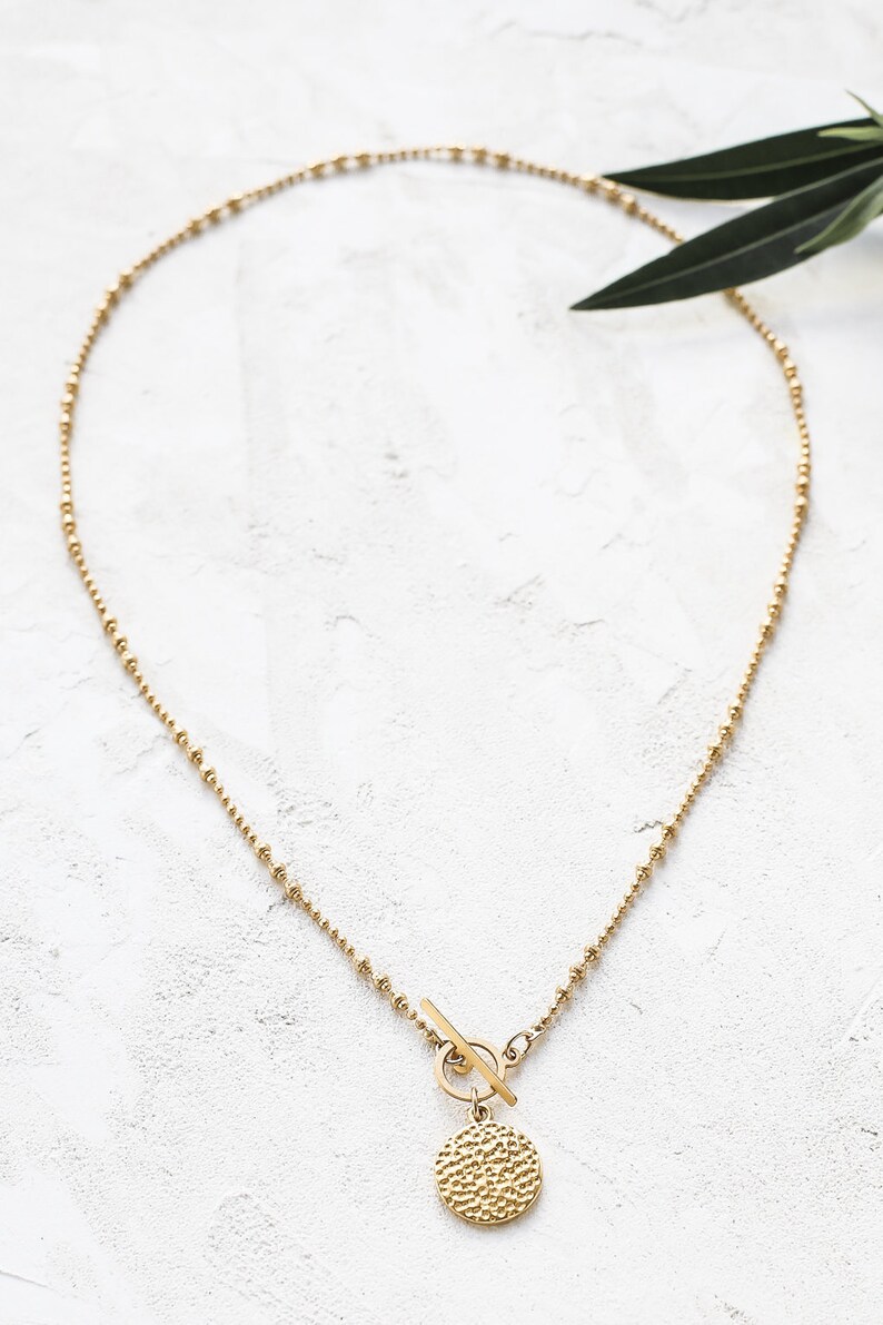 Alexandria Necklace Medallion Necklace Gold Coin Necklace Etsy UK