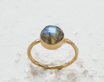 Miya Ring, Semi-Precious Stone Ring, Dainty Ring, Color Ring