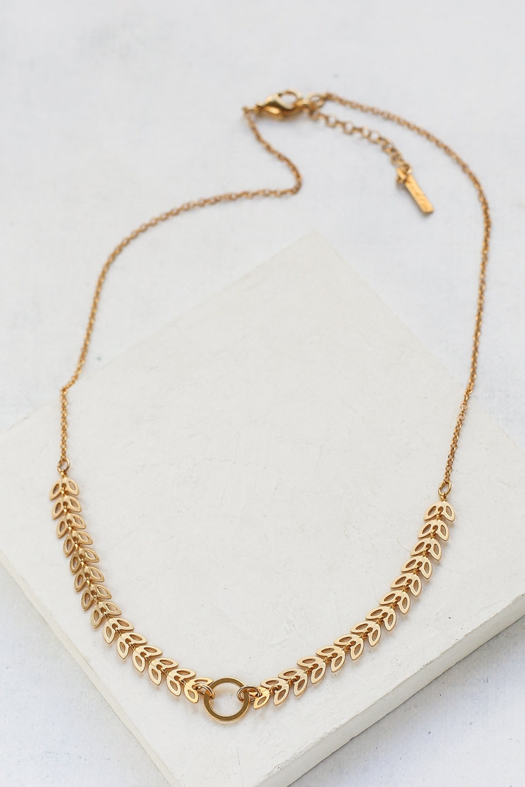 Collier Pendentif Turquoise Véritable – Fermoir Plaqué Or – Bijou Français – Livraison 48h
