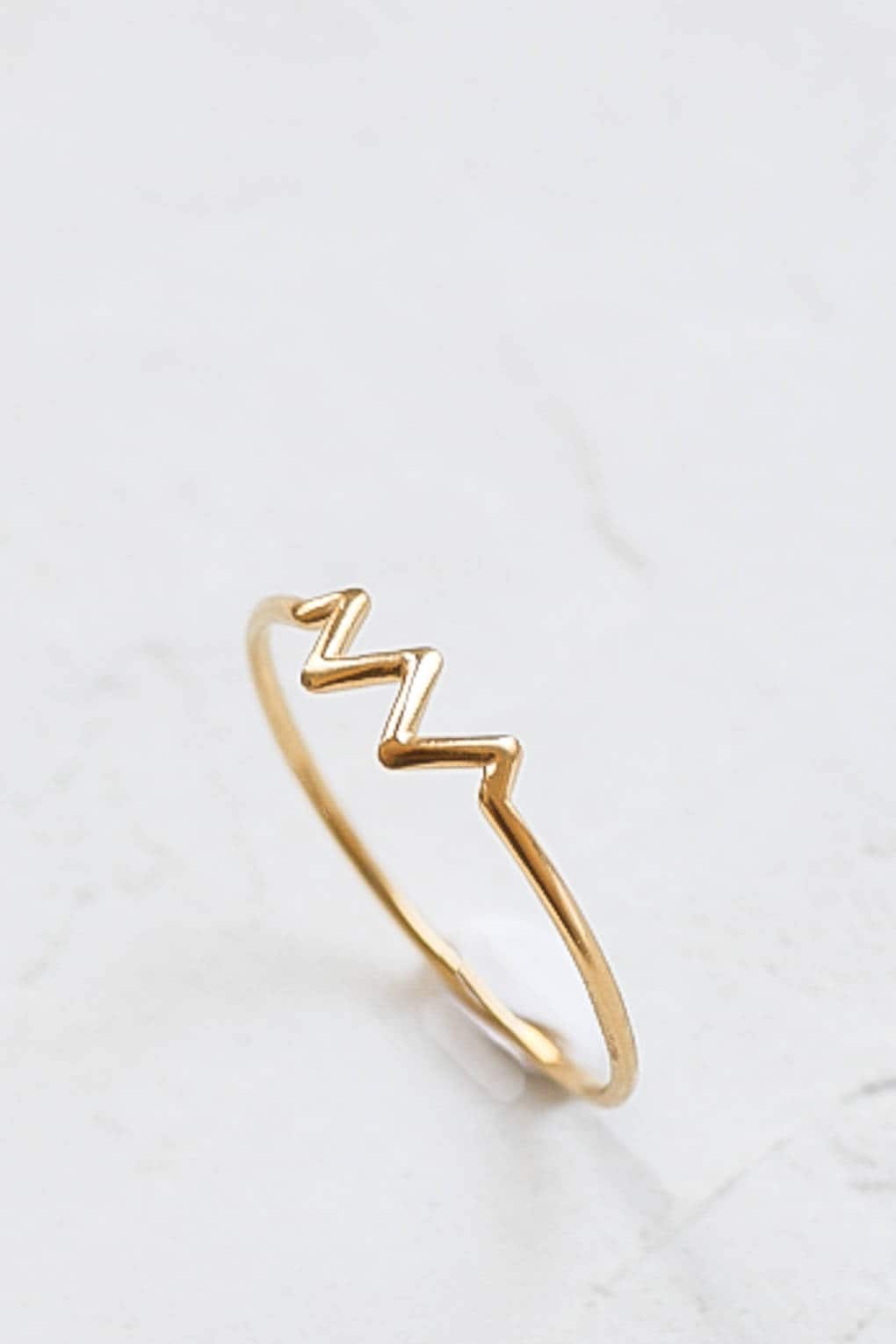 Zigzag ring on sale