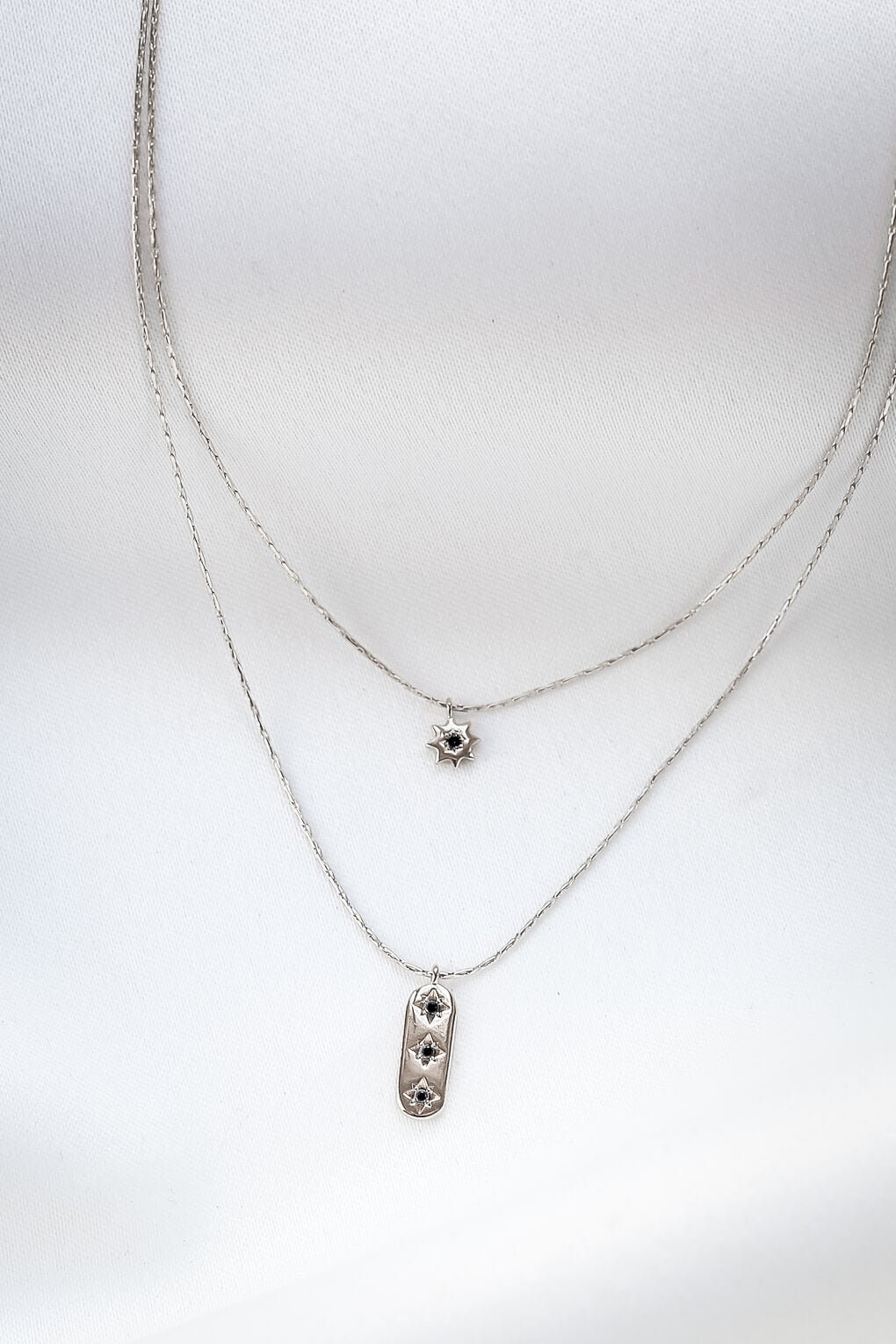【BLACKPURPLE】23FW★ Allure layering necklace Allure Necklace, Pendant Set Layered Necklace, Dainty