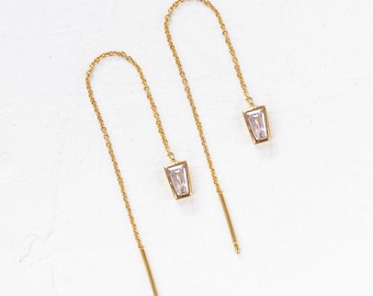 Lenox Earrings, Zircon Earrings, Dangle Earrings, Drop Earrings, Minimal Jewelry