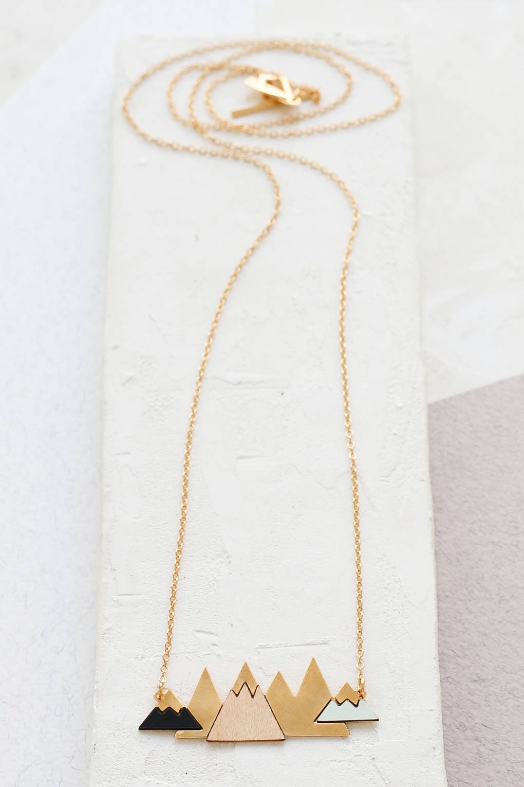 Long Arctic Necklace Mountain Necklace Scandinavian Design - Etsy