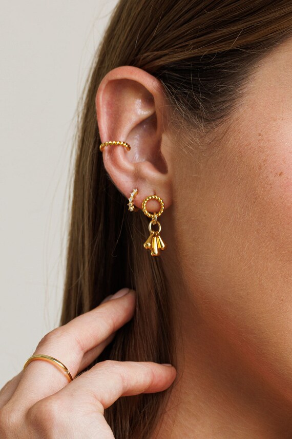 Karma Earrings Post Earrings Stud Earrings Minimalist Earrings Dangling Pendant Dangling Charm Etsy Canada