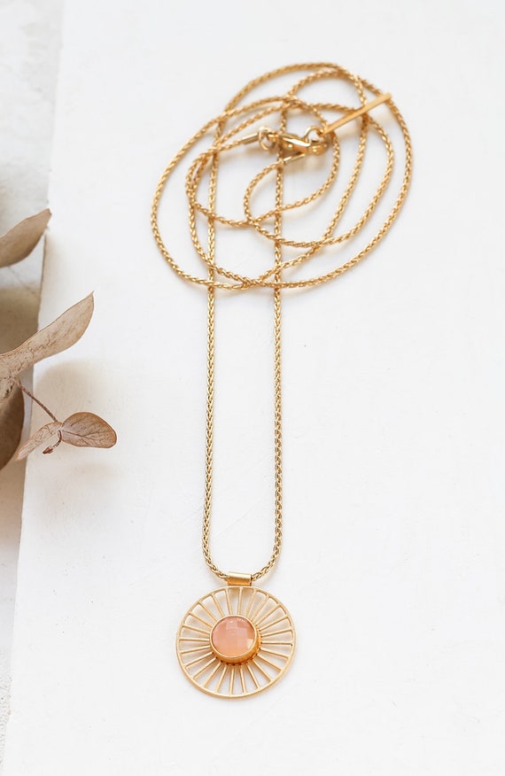 Iman Necklace Pendant Necklace Glass 