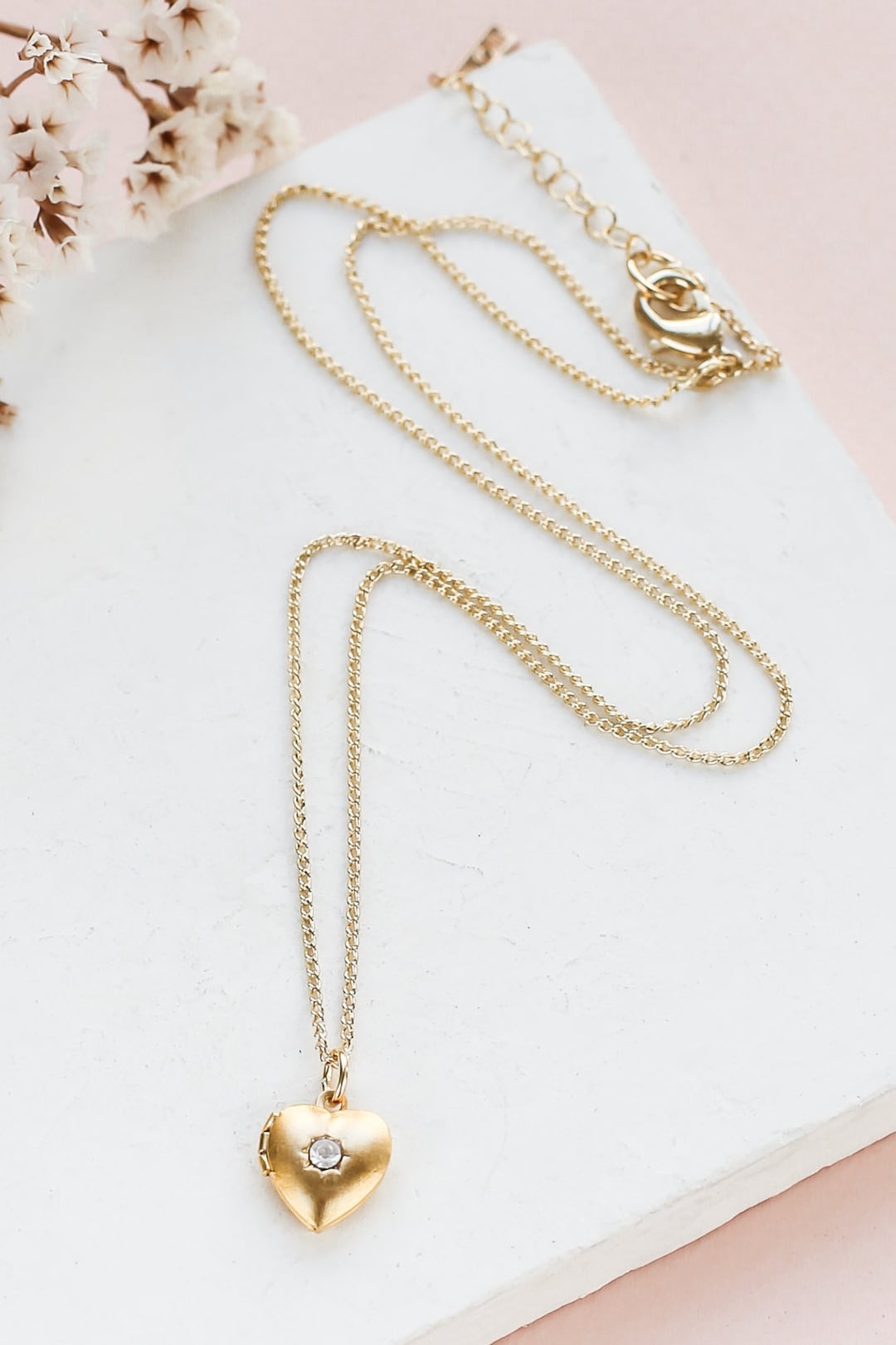 Small Heart Locket Necklace Girls Necklace Kids Jewelry Etsy